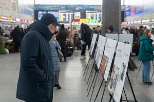 На Московском вокзале открылась выставка к 125-летию Политеха