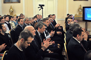 Участники встречи с делегацией СПбГПУ в Посольстве