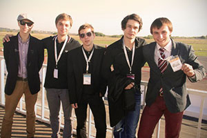 Слева направо – Антон Ставропольский, Никита Липатов,Александр Козленок, Евгений Захлебаев, Артем Лебедев,