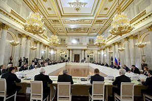 Владимир Путин провел в Эрмитаже заседание Президентского Совета по науке и образованию