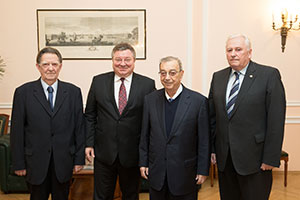 3. Ю.С. Васильев, А.И. Рудской, Е.М. Примаков и М.П. Федоров (слева направо) 