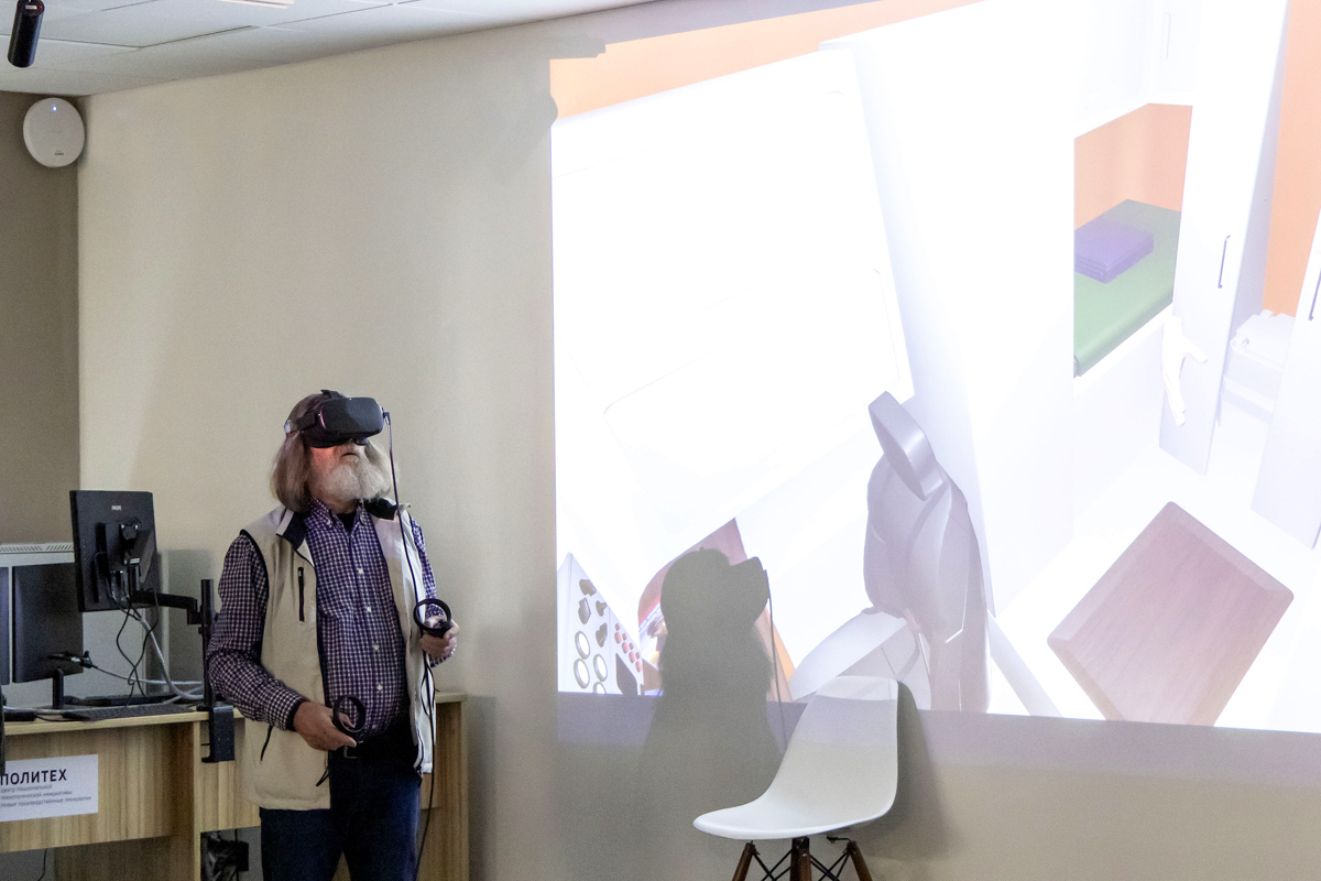 Демонстрация интерактивной VR-версии гондолы 