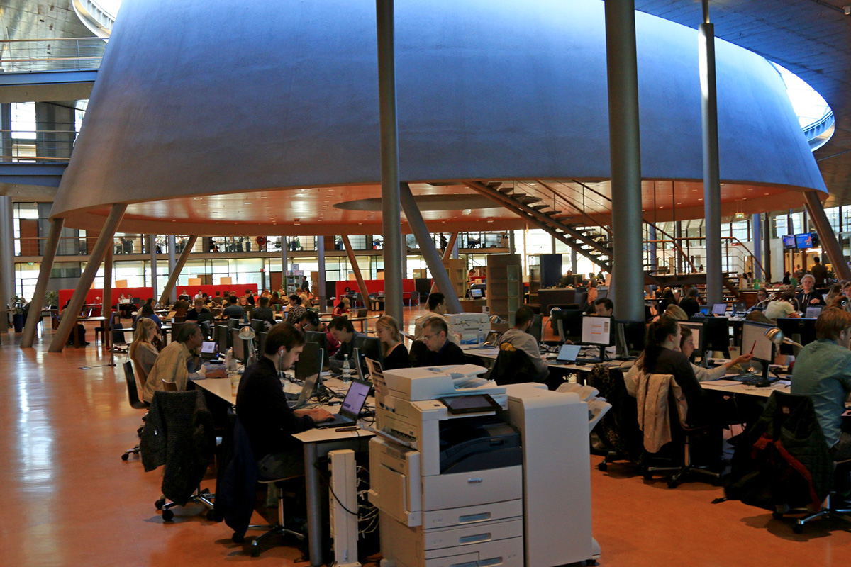 Как правило, в библиотеке ТУ Делфта все из 1700 рабочих мест заняты