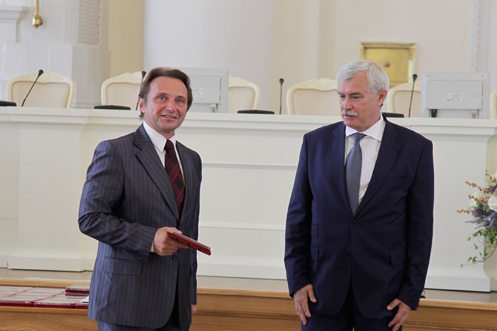 В.М. Иванов и губернатор Санкт-Петербурга Г.С.Полтавченко