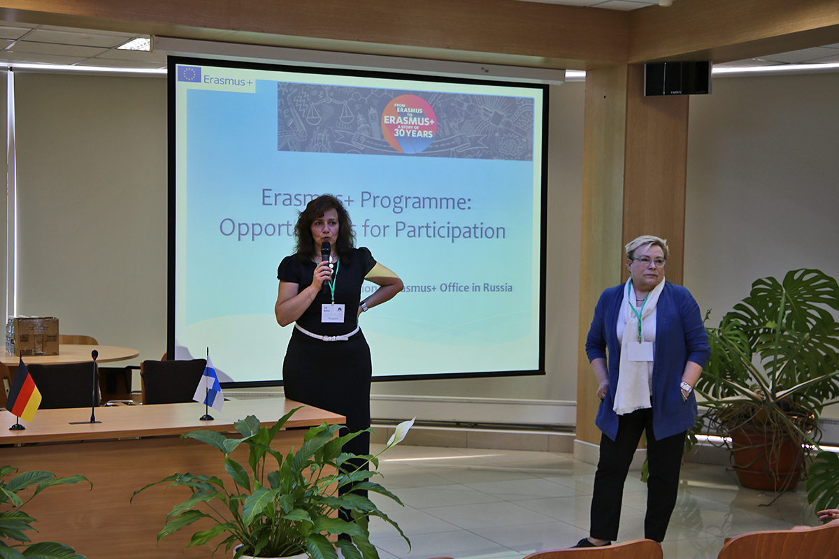 Продолжением рабочей программы дня стал семинар, посвященный развитию сотрудничеству ERASMUS+