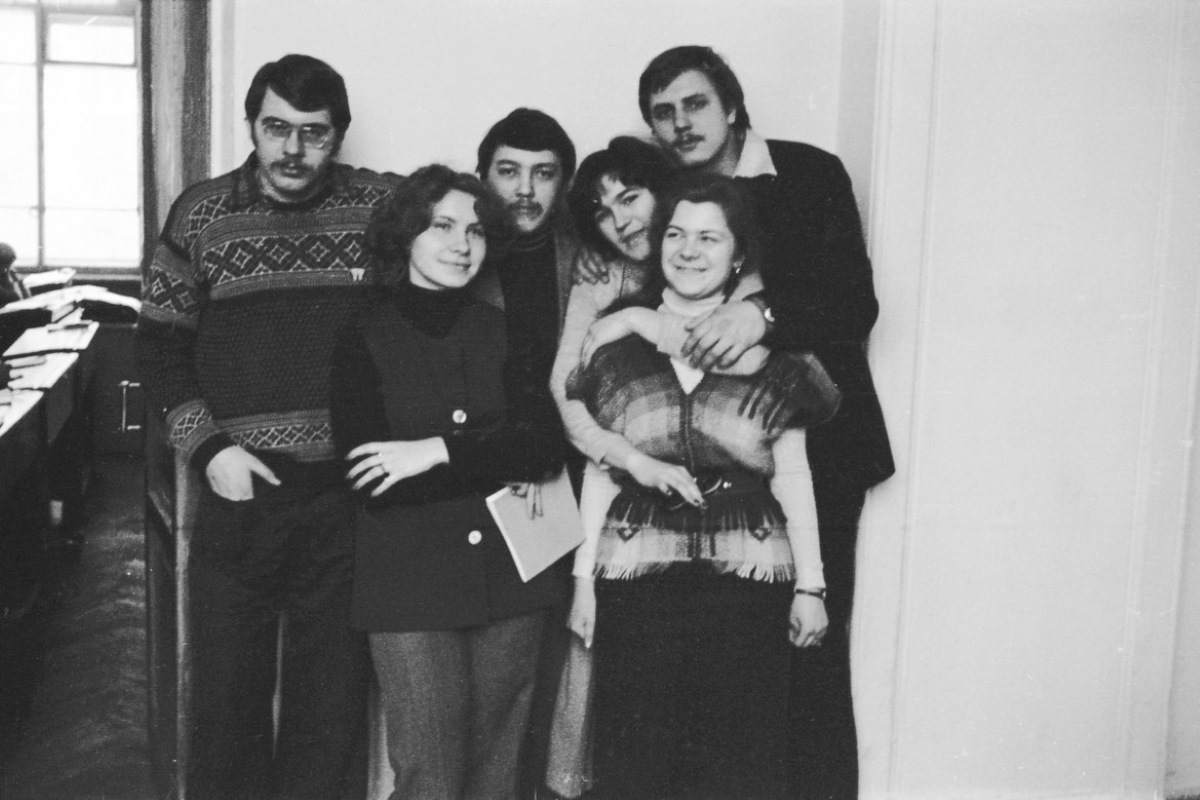 Студенты в институте, 1980-й год