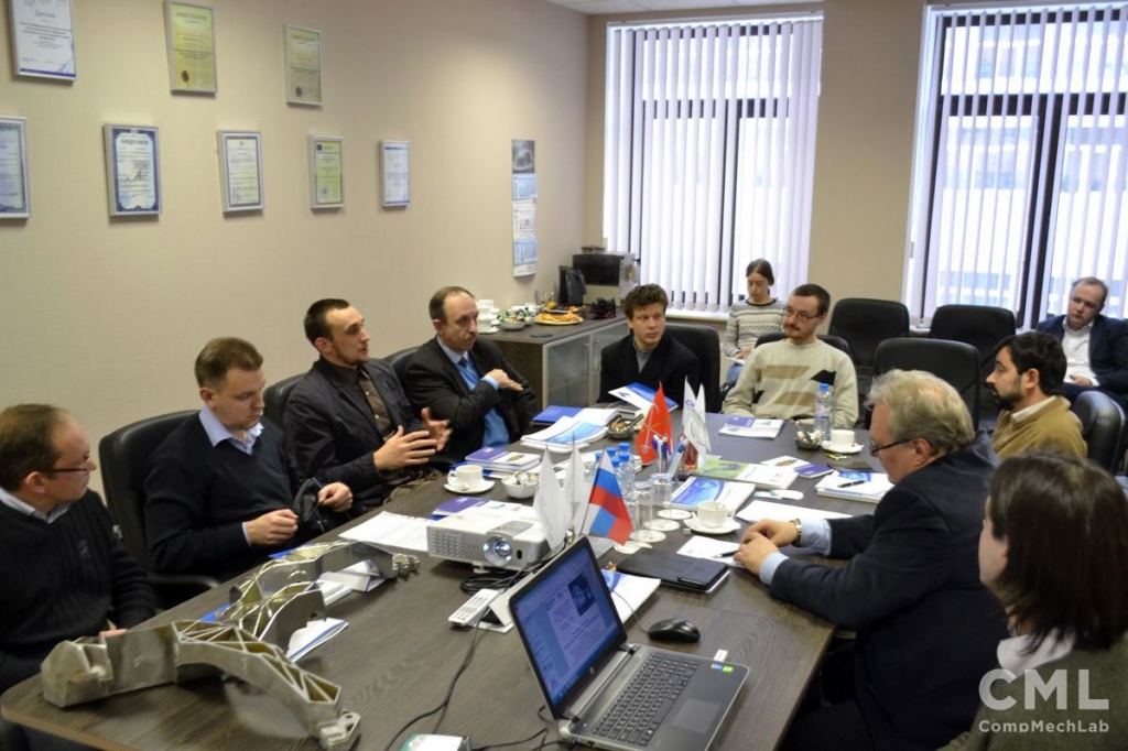 Центр компьютерного инжиниринга (CompMechLab_) СПбПУ посетила делегация концерна НПО Аврора