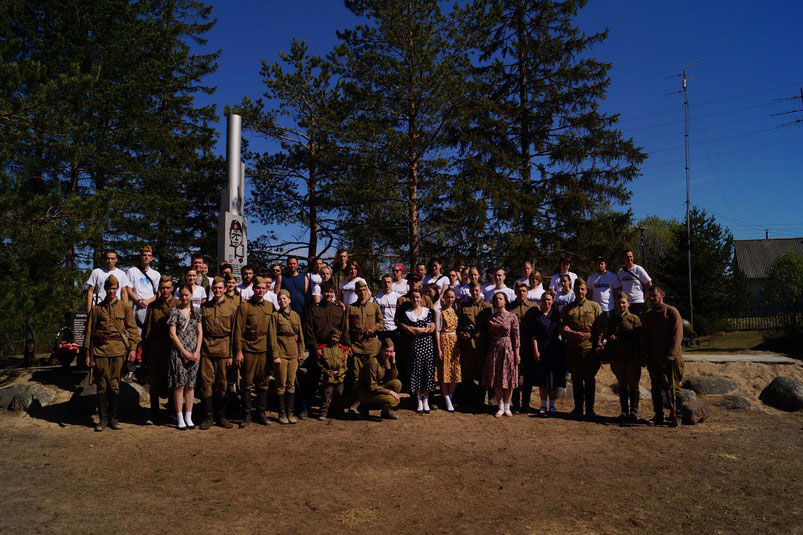 Участники Межвузовского военно-патриотического слета Сяндеба-2016