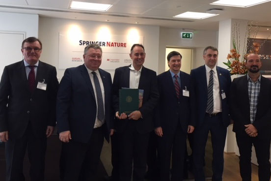 Итогом переговоров в издательстве Springer Nature стало подписание договора о сотрудничестве с СПбПУ 