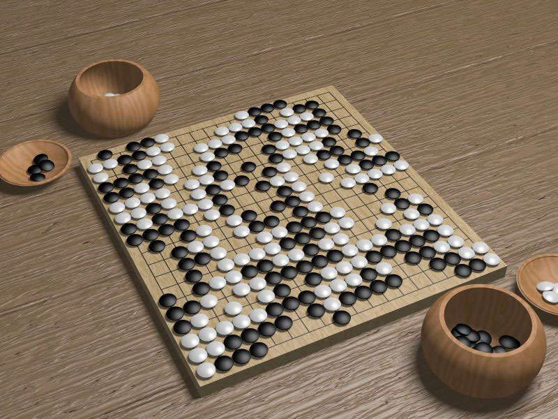 Го – логическая настольная игра, напоминающая шашки