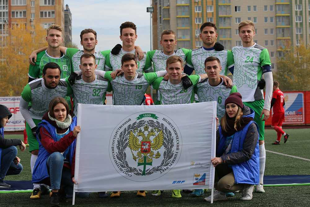 Сборная СПбПУ по футболу возглавила турнирную таблицу первой группы НСФЛ 