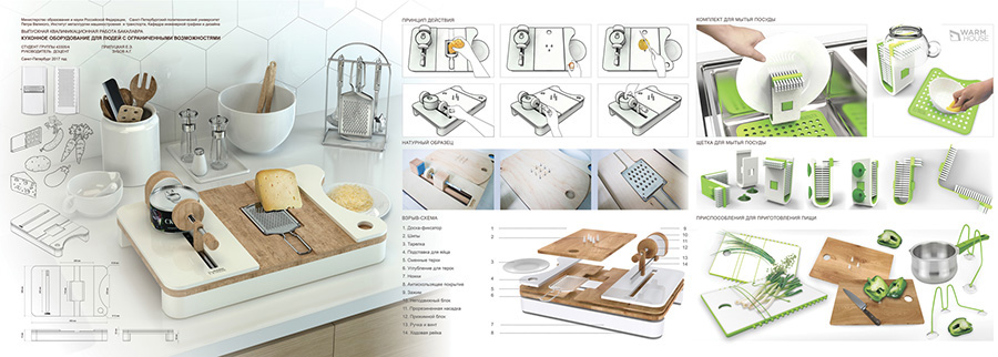 Дизайн-проект «Кухонное оборудование для людей с ограниченными возможностями» 