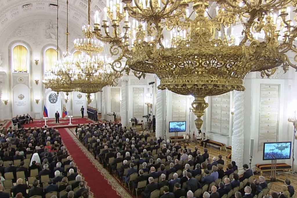 Церемония вручения Государственных премий РФ 2015 года прошла в Кремле 12 июня