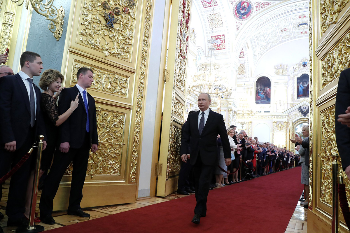 В Большом Кремлевском дворце прошла церемония инаугурации Президента РФ 