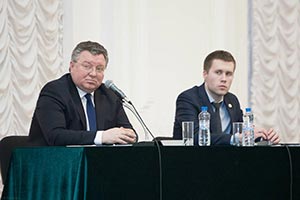 Ректор СПбПУ А.И. Рудской (слева) Ректор СПбПУ А.И. Рудской (слева)