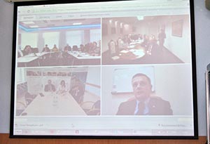 Участники международной видеоконференции Участники международной видеоконференции