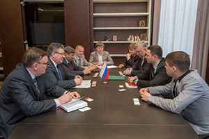 Встреча  ректора СПбГПУ с делегацией компании