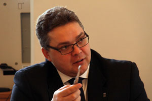 В.В. Владимиров на рабочей встрече в СПбГПУ