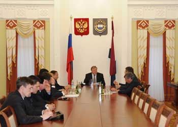 Встреча ректора СПбГПУ с Главой Мордовии