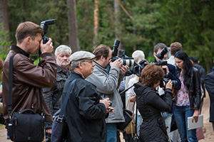 Пресса на церемонии открытия