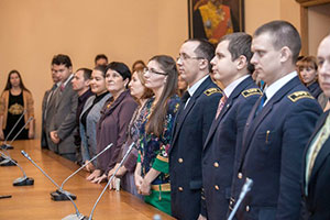 участники церемонии награждения в СПбГПУ