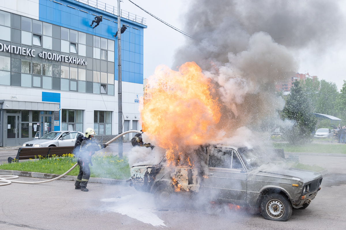 Пожарный расчет быстро справился с огнем
