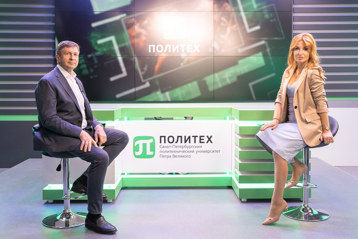 Сергей Кислов и Марианна Дьякова в телестудии Сергей Кислов и Марианна Дьякова в телестудии