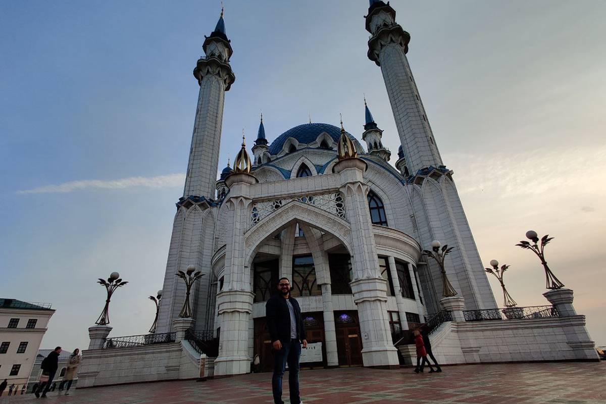 Студент СПбПУ из Сальвадора во время одной из поездок по России 