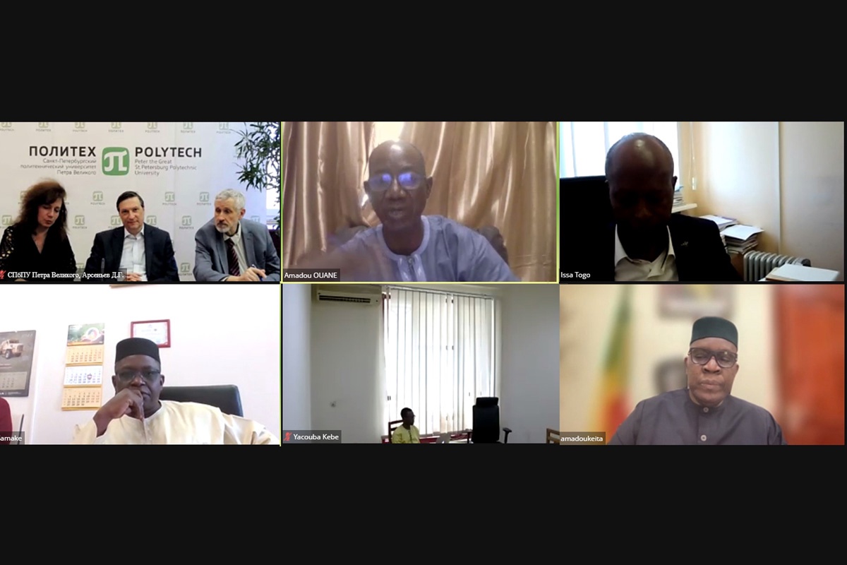 Представители СПбПУ и Министерства Республики Мали на онлайн-переговорах 
