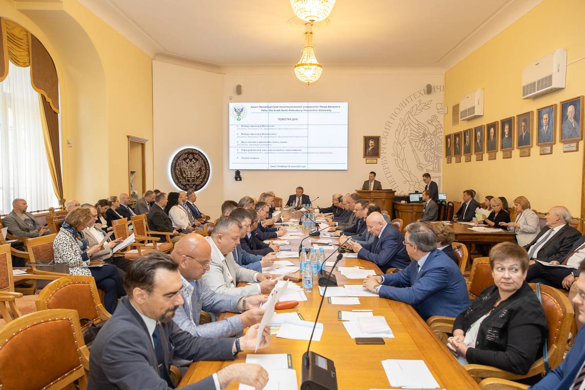 6 июня прошло заседание Ученого совета СПбПУ 