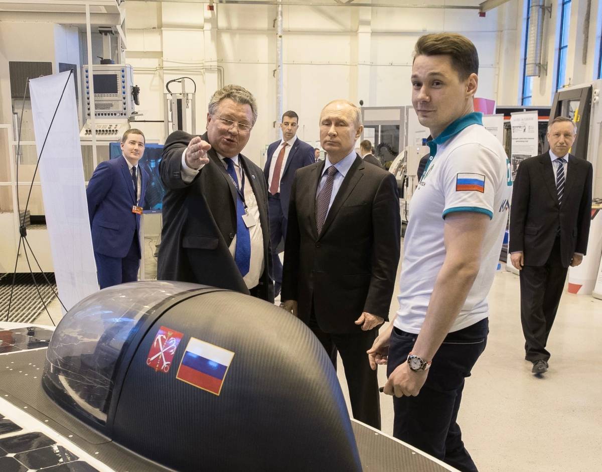 Президент Владимир Путин посетил СПбПУ в 2018 году