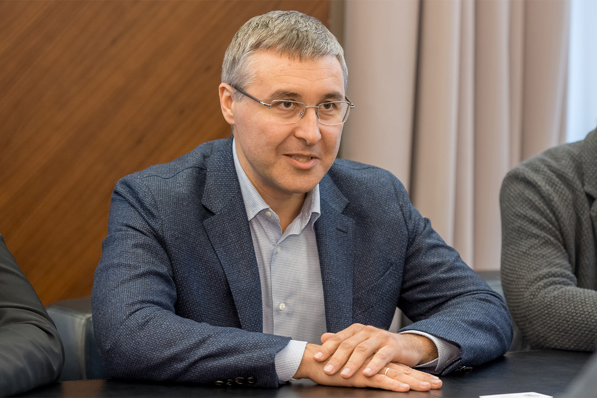 Министр науки и высшего образования РФ Валерий Фальков во время визита в СПбПУ 