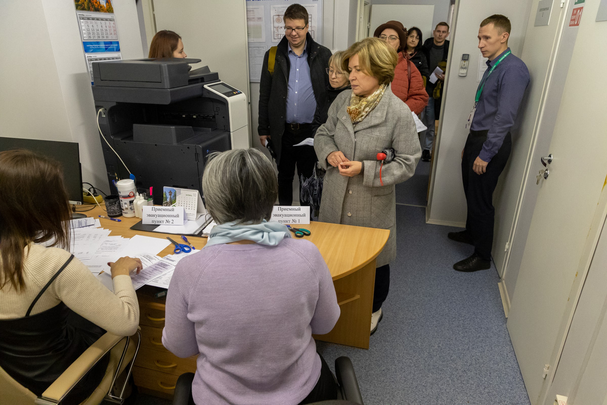 Отработка действий по получению ордеров на размещение в эвакуации 