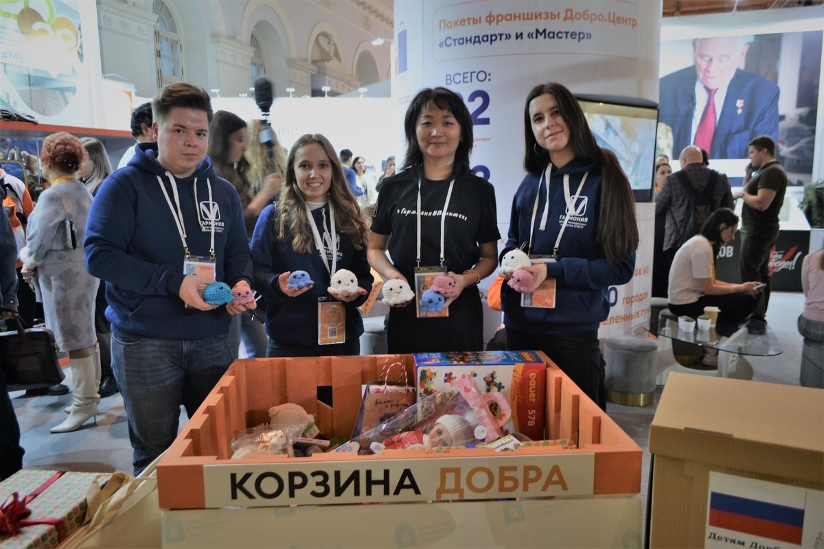 В рамках акции «Корзина добра» ЦВП «Гармония» передал в дар мягкие игрушки, связанные студентами СПбПУ В рамках акции «Корзина добра» ЦВП «Гармония» передал в дар мягкие игрушки, связанные студентами СПбПУ