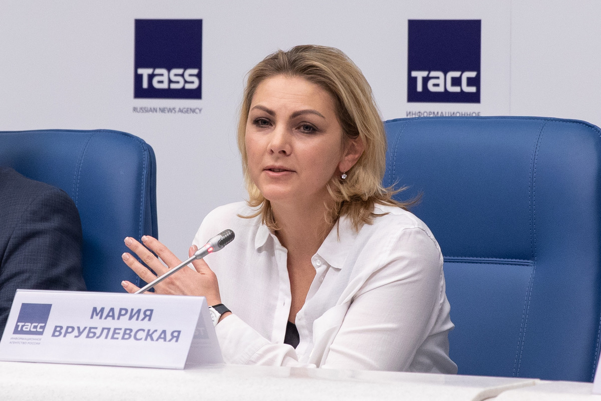 Мария Врублевская представляла на пресс-конференции Политехнический университет 