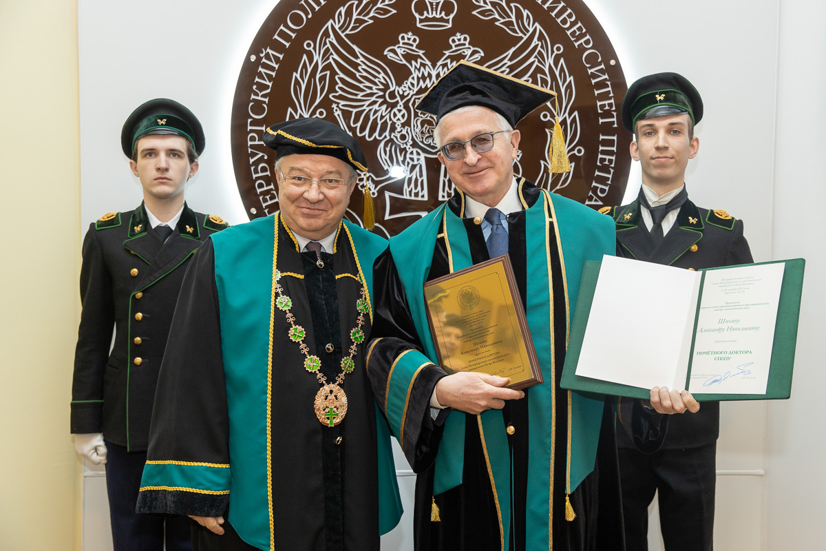 Александр Шохин стал почётным доктором Политеха 