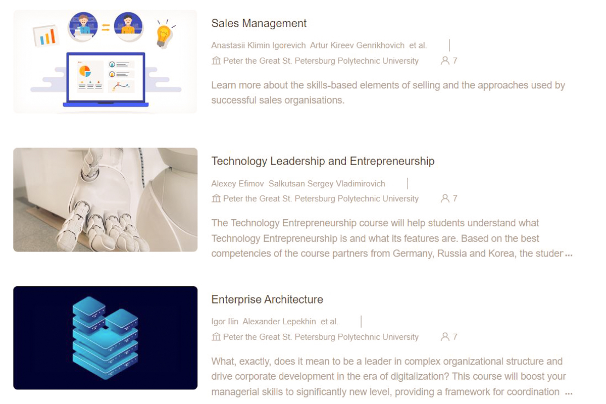 Три курса на английском языке уже доступны 