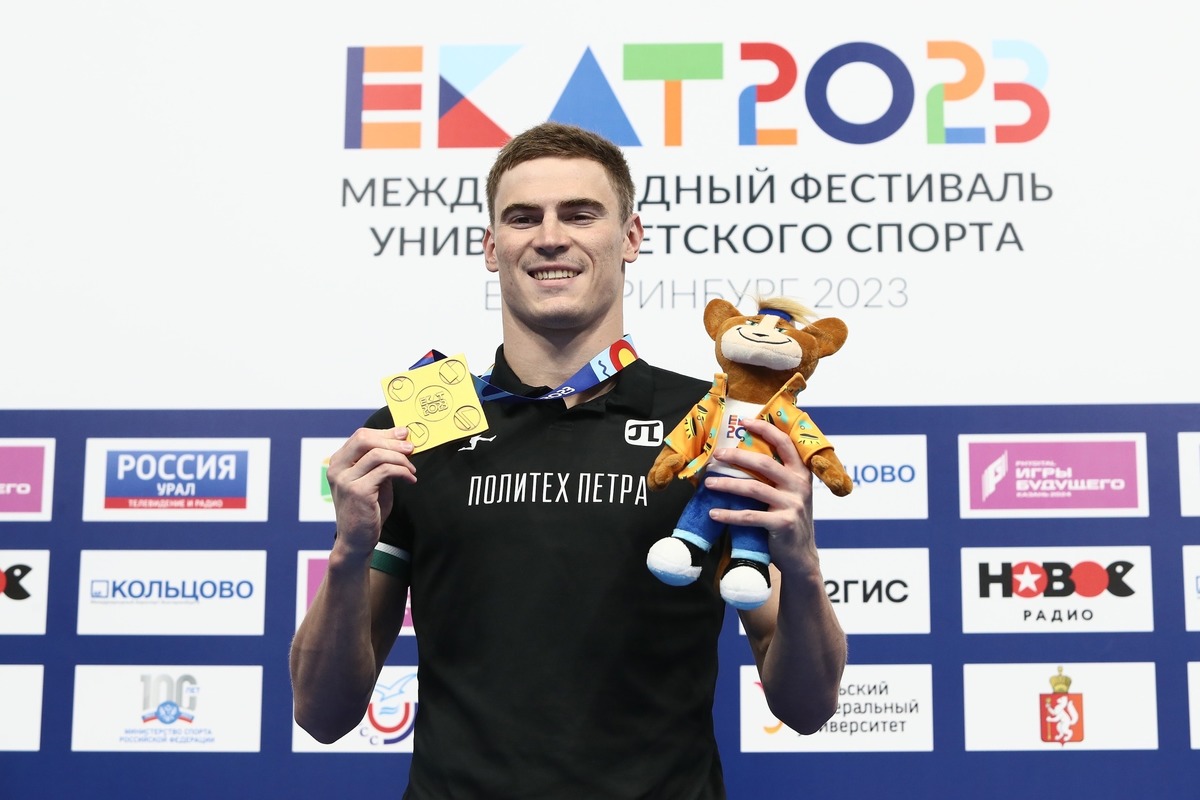 Политехник Роман Шевляков взял три «золота» на Международном фестивале университетского спорта 
