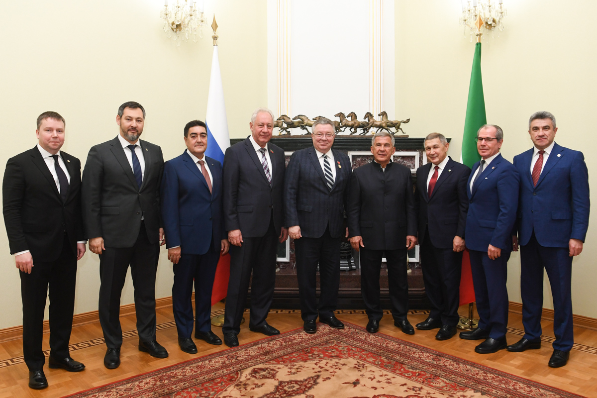 Торжественная церемония вручения Международной премии им. А. Н. Туполева. Фото: пресс-служба правительства Республики Татарстан 