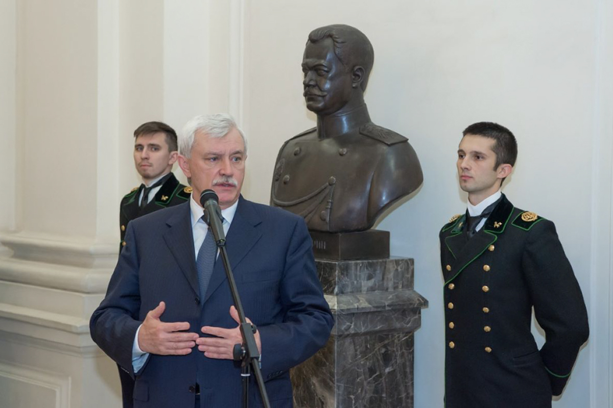 Георгий Полтавченко на открытии бюста А. Г. Гагарину Георгий Полтавченко на открытии бюста А. Г. Гагарину