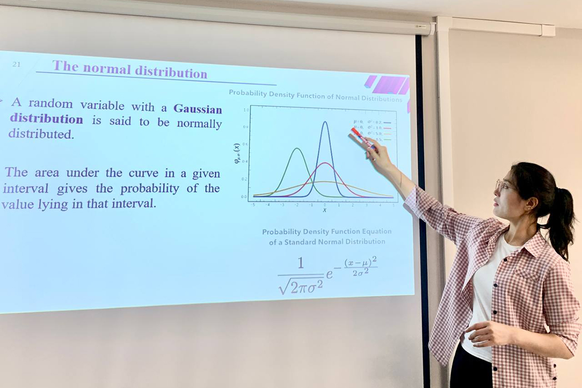 Шауя на своём занятии 