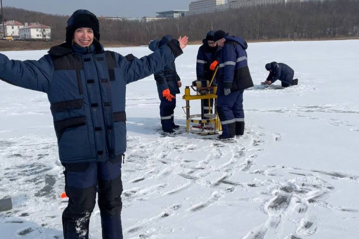 Во время полевых работ 