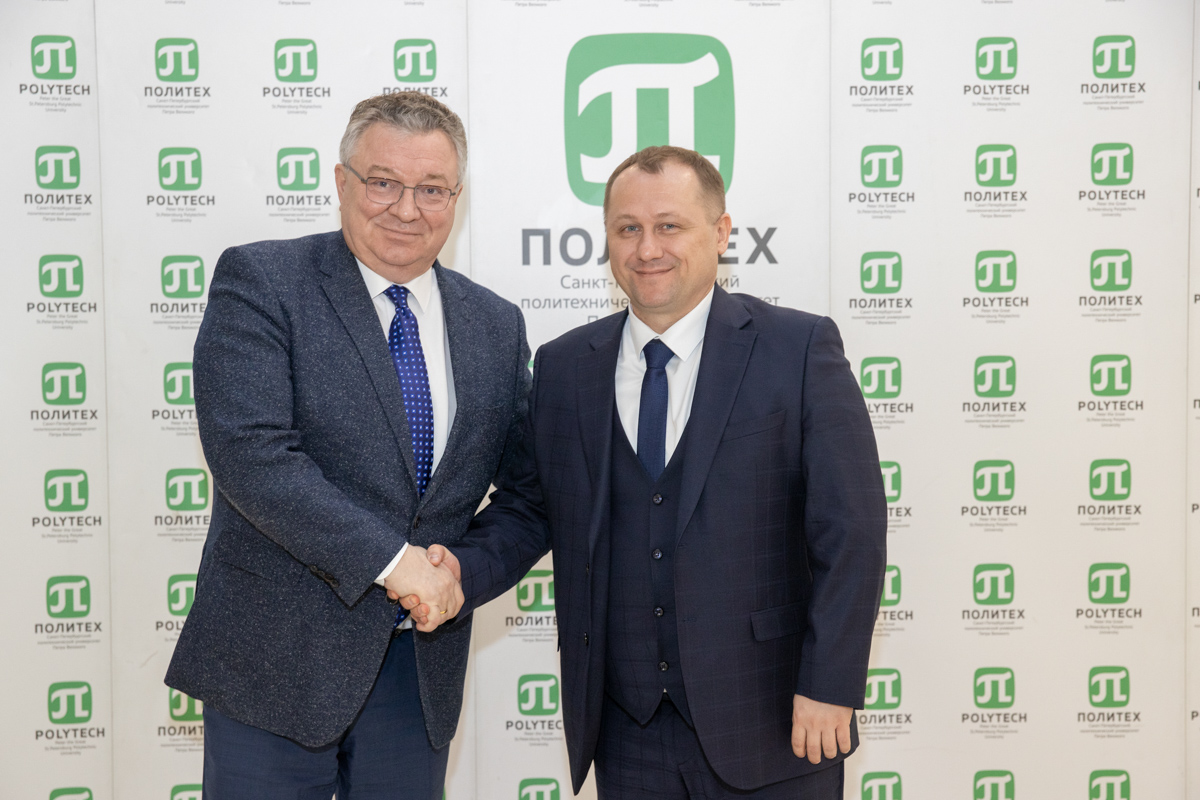 Ректор СПбПУ Андрей Рудской и ректор СПбГАУ Виталий Морозов Ректор СПбПУ Андрей Рудской и ректор СПбГАУ Виталий Морозов