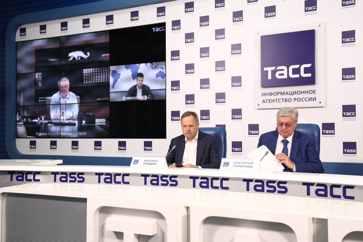 Ректор СПбПУ Андрей Рудской принял участие в пресс-конференции в ТАСС