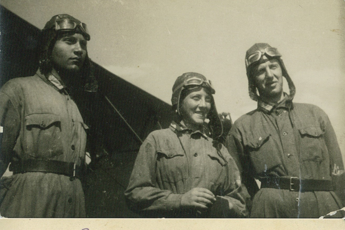 М. Л. Галлай с боевыми товарищами 