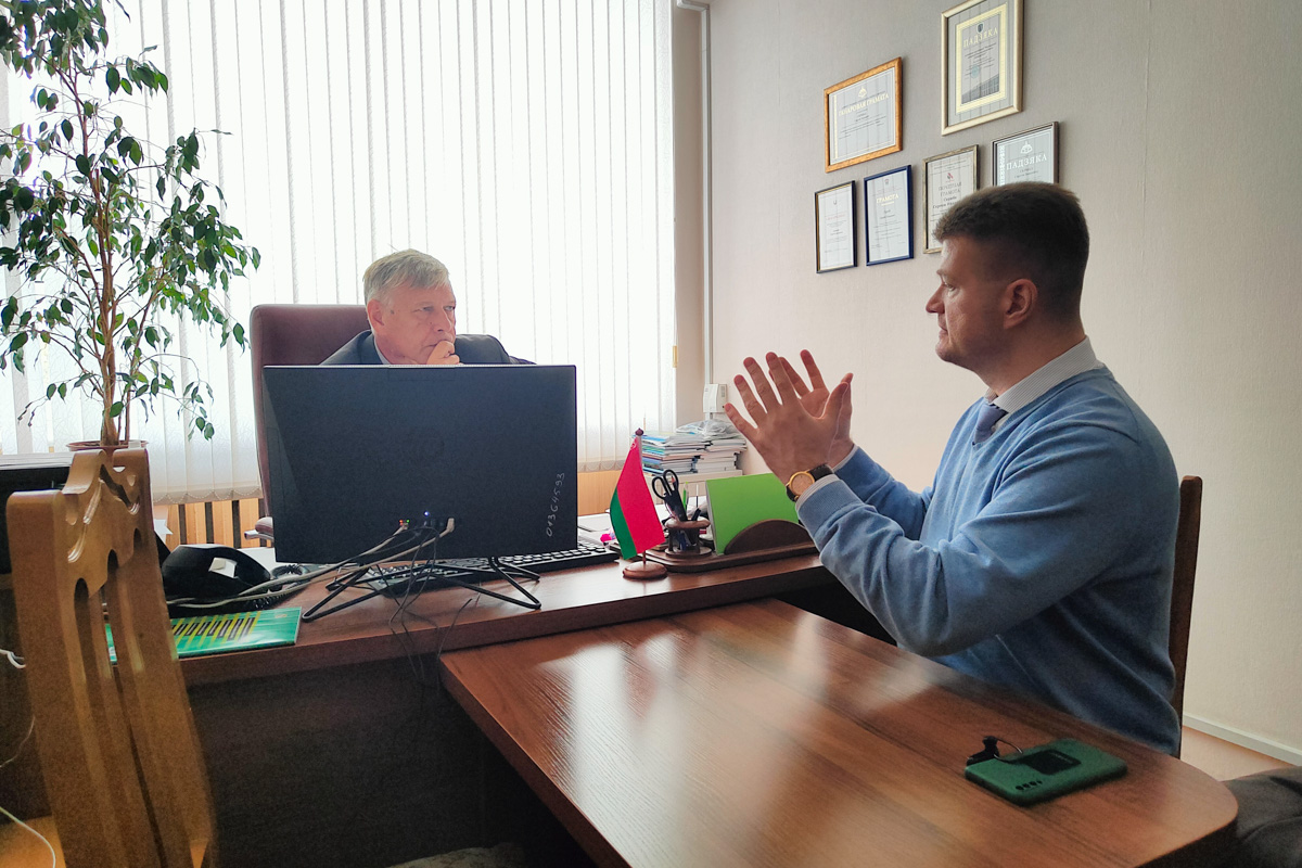 Встреча с проректором по идеологической и воспитательной работе БГЭУ Сергеем Скрибой 