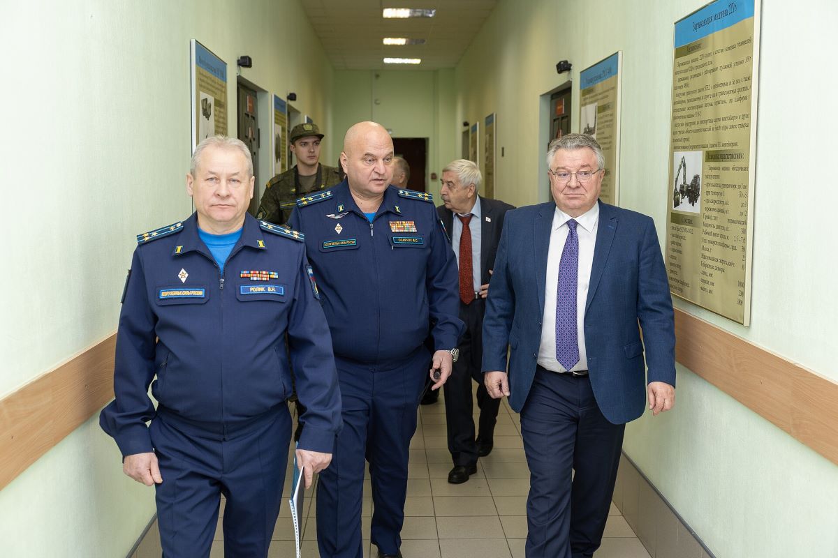 Ректор СПбПУ Андрей Рудской посетил Военный учебный центр (ВУЦ) Политеха 