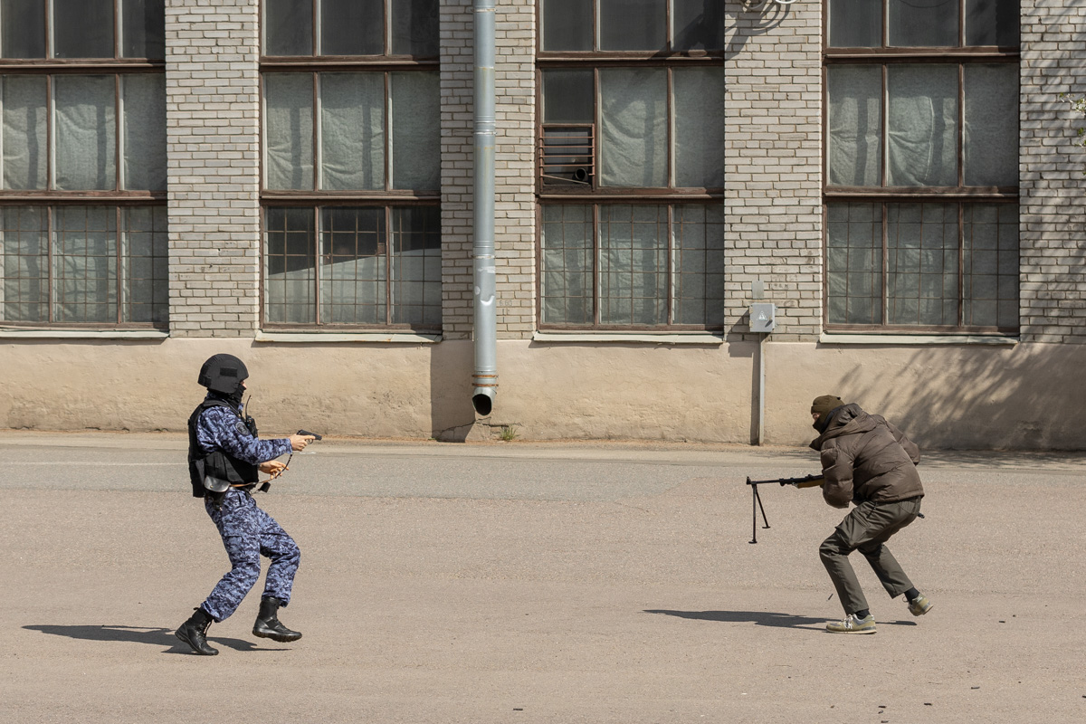 Противостояние росгвардейца и «террориста» 