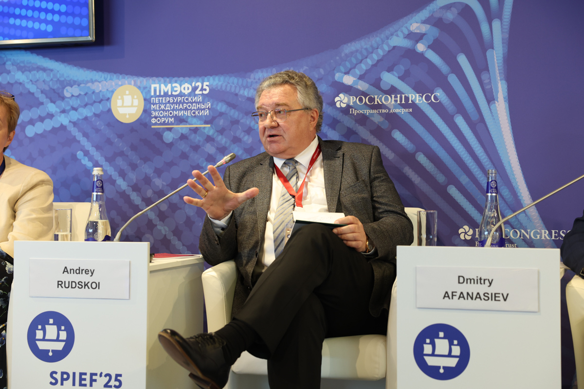 Андрей Рудской на сессии «Кооперация университетов и индустрий для достижения целей технологического лидерства» 