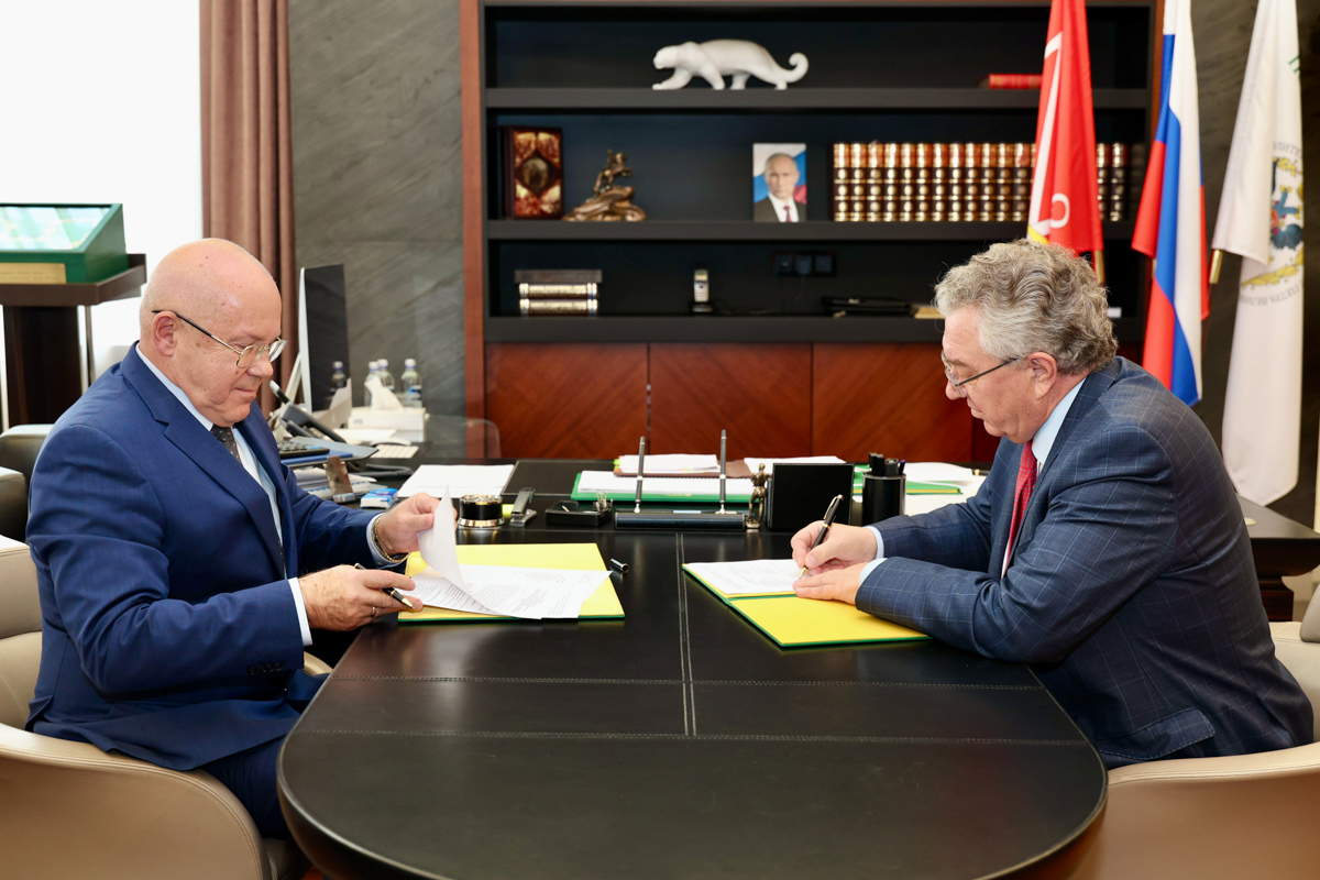 Ректор СПбПУ Андрей Рудской и генеральный директор Концерна «НПО «Аврора» Константин Шилов подписали соглашение о стратегическом партнёрстве 